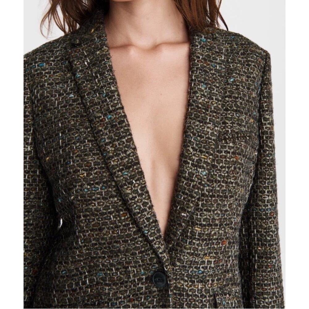 RAG & BONE Sz 4 MARGOT LINTON WOOL BOYFRIEND BLAZER JACKET Pockets Classic EUC - Picture 8 of 15
